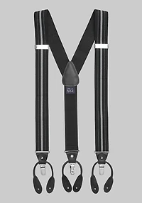 Men's Jos. A. Bank Stretch Stripe Suspenders at Jos. A. Bank, Black,
