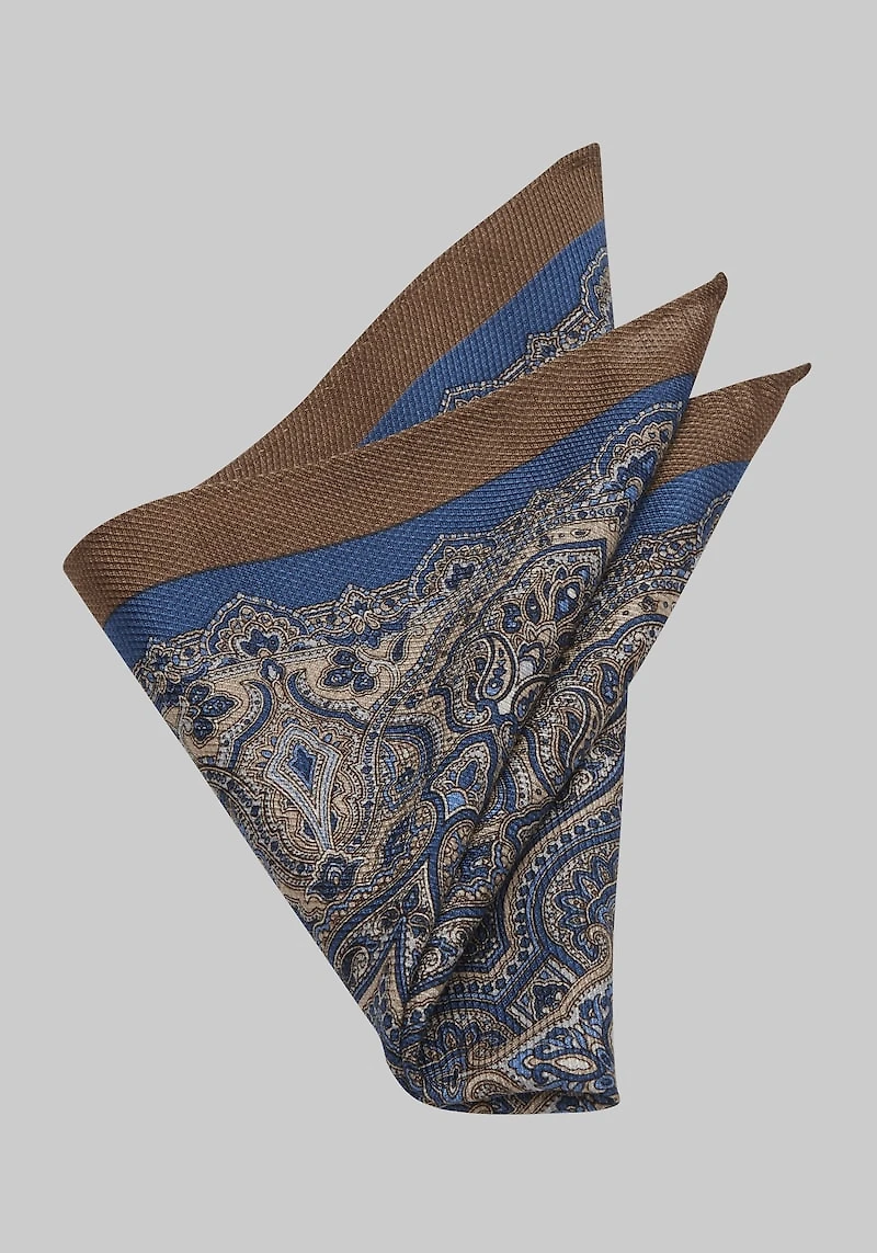 Men's Jos. A. Bank Persian Pocket Square at Jos. A. Bank, Taupe,