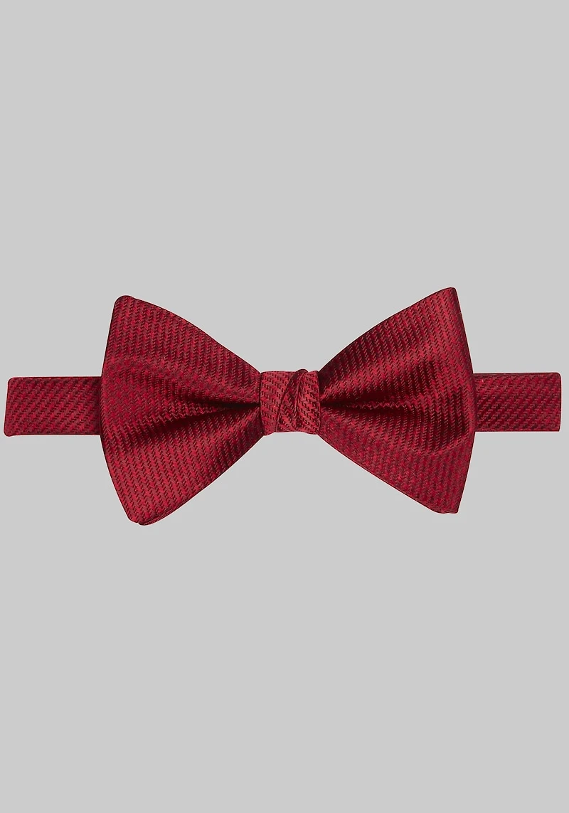 Men's Jos. A. Bank Houndstooth Pre-Tied Bow Tie at Jos. A. Bank, Burgundy,