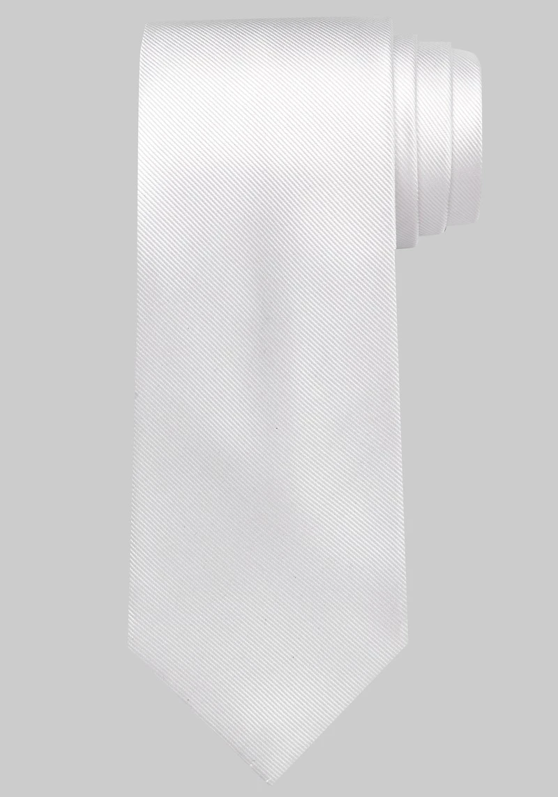Men's Traveler Collection Solid Tie at Jos. A. Bank, Cream/White,