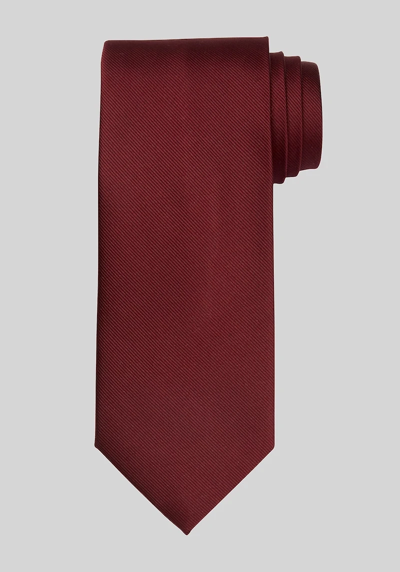 Men's Traveler Collection Solid Tie at Jos. A. Bank, Burgundy