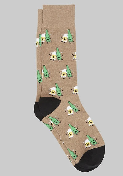 Men's Jos. A. Bank Beer Socks at Jos. A. Bank, Tan Heather,