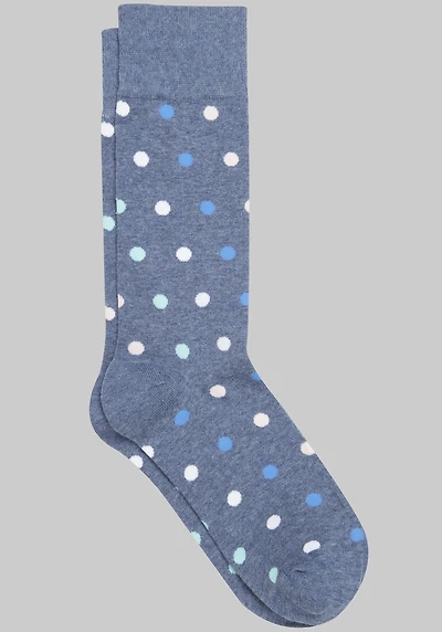 Men's Jos. A. Bank Dot Socks at Jos. A. Bank, Blue/Denim Heather,
