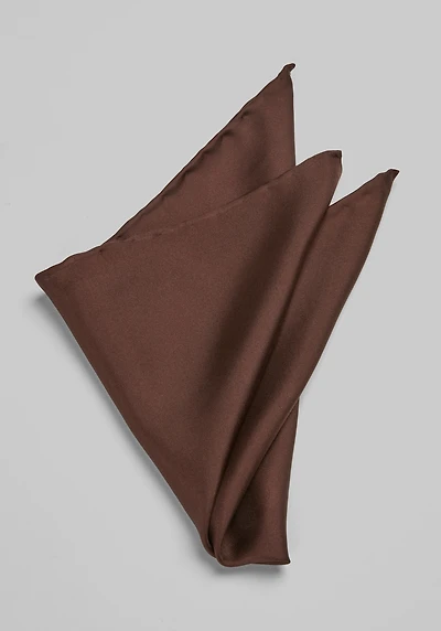 Men's Jos. A. Bank Silk Pocket Square at Jos. A. Bank, Dark Brown,