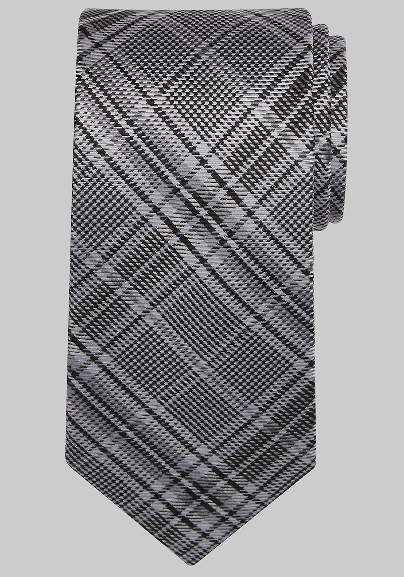 Men's Reserve Collection Plaid Tie at Jos. A. Bank, Black,