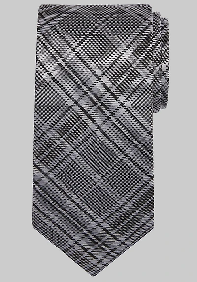 Men's Reserve Collection Plaid Tie at Jos. A. Bank, Black,