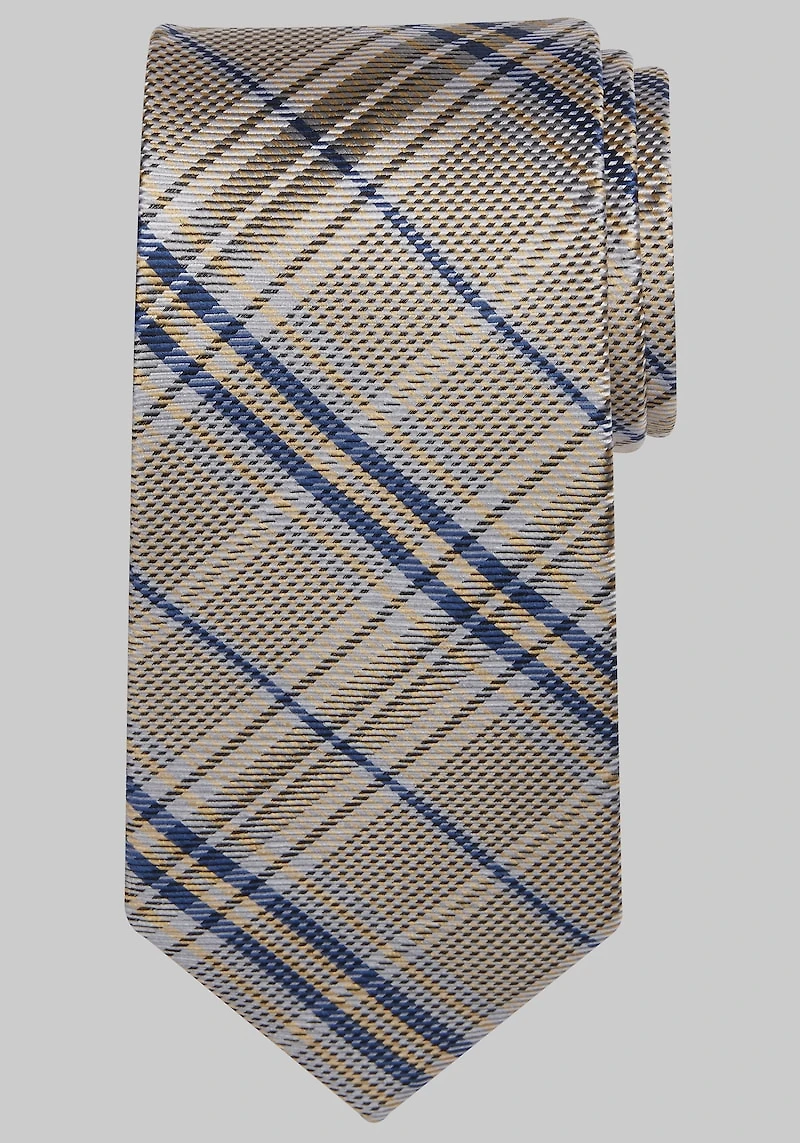 Men's Reserve Collection Plaid Tie at Jos. A. Bank, Gold,