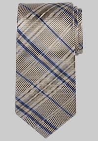 Men's Reserve Collection Plaid Tie at Jos. A. Bank, Gold,
