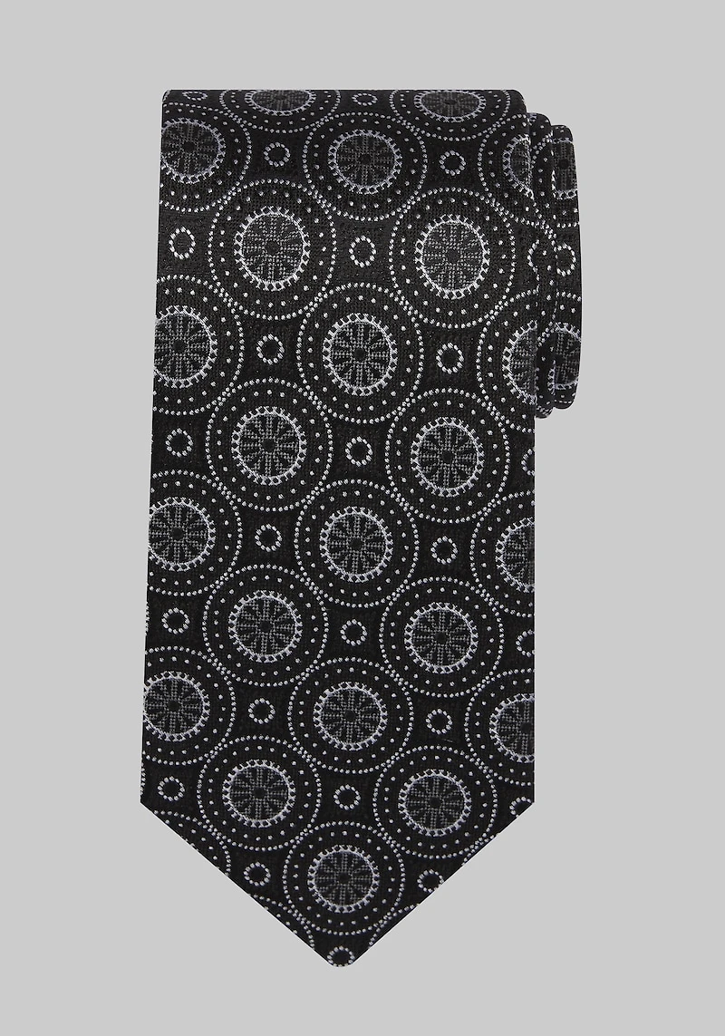 Men's Reserve Collection Textured Medallion Tie at Jos. A. Bank, Black,