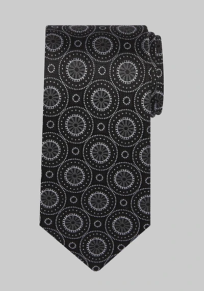 Men's Reserve Collection Textured Medallion Tie at Jos. A. Bank, Black,