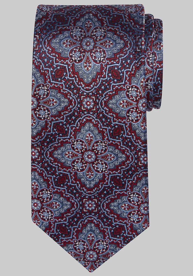 Men's Reserve Collection Medallion Tie at Jos. A. Bank, Red,