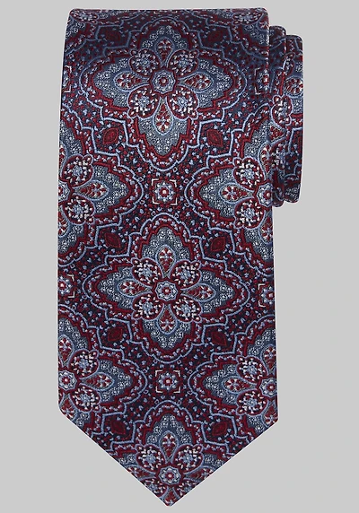 Men's Reserve Collection Medallion Tie at Jos. A. Bank, Red,