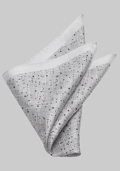 Men's Jos. A. Bank Abstract Pocket Square at Jos. A. Bank, Grey/Silver,