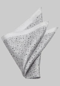 Men's Jos. A. Bank Abstract Pocket Square at Jos. A. Bank, Grey/Silver,