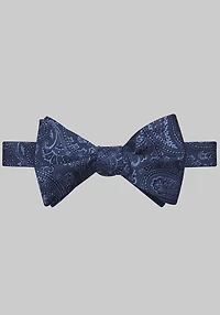 Men's Jos. A. Bank Tonal Paisley Satin Self-Tie Bow Tie at Jos. A. Bank, Blue/Navy,