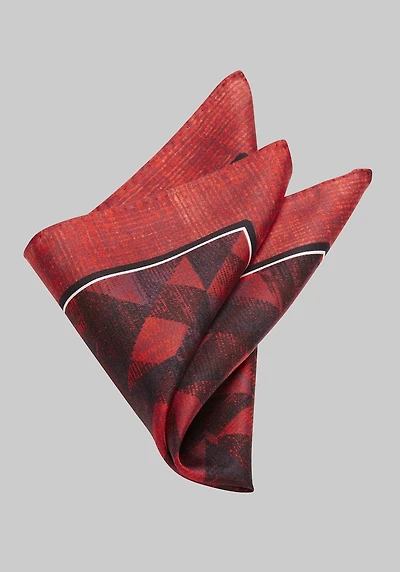 Men's Jos. A. Bank Silk Pocket Square at Jos. A. Bank, Burgundy,
