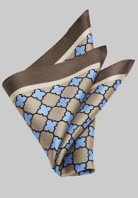 Men's Jos. A. Bank Tile Silk Pocket Square at Jos. A. Bank, Brown,