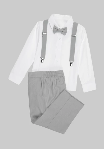 Men's Peanut Butter Collection Barn Safari Line 4-Piece Suit Set at Jos. A. Bank, Grey