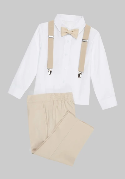 Men's Peanut Butter Collection Barn Safari Line 4-Piece Suit Set at Jos. A. Bank, Tan