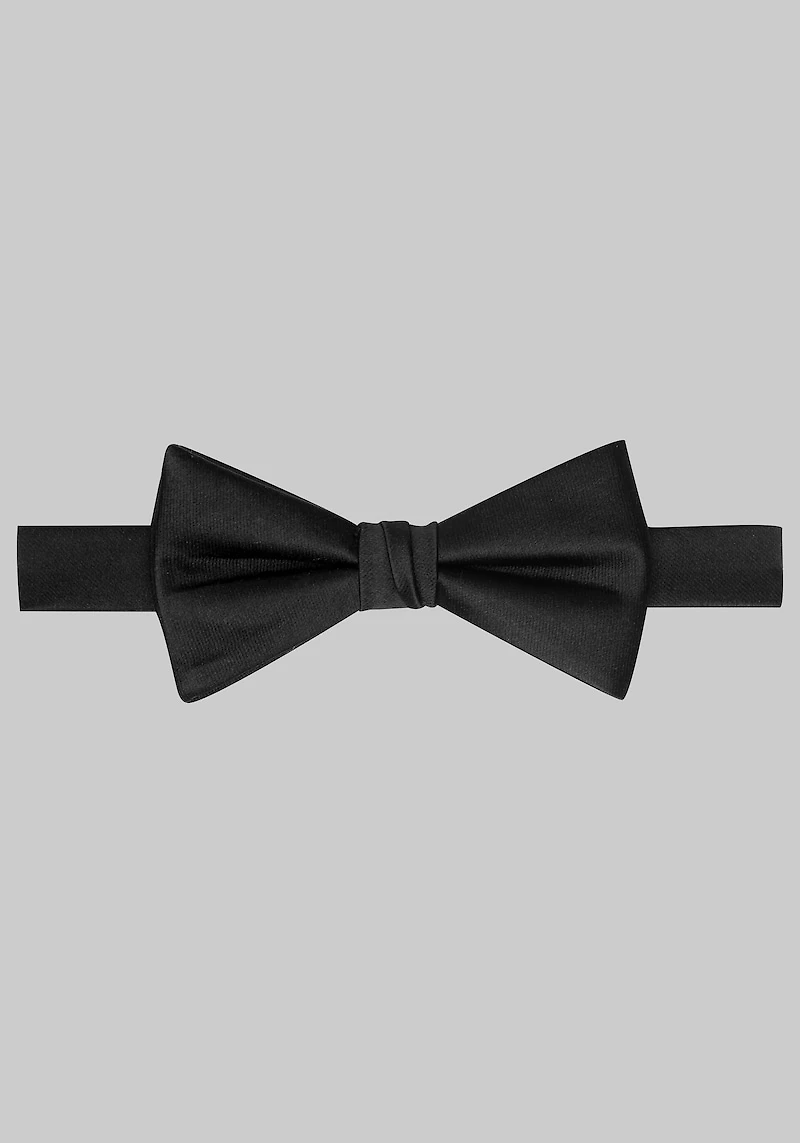 Men's Jos. A. Bank Black Silk Pre-Tied Bow Tie at Jos. A. Bank, Black,