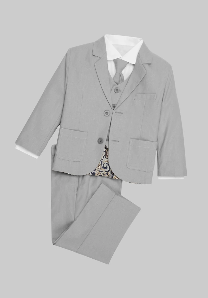 Men's Peanut Butter Collection Joey Safari Linen 5-Piece Suit Set at Jos. A. Bank, Grey