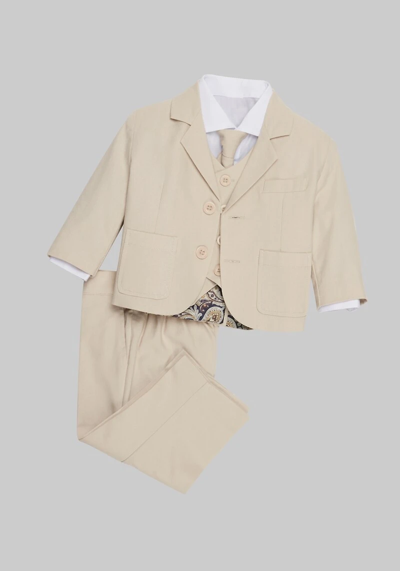 Men's Peanut Butter Collection Joey Safari Linen 5-Piece Suit Set at Jos. A. Bank, Tan