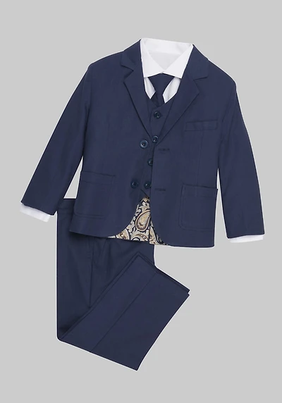 Men's Peanut Butter Collection Joey Safari Linen 5-Piece Suit Set at Jos. A. Bank, Blue