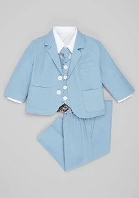 Peanut Butter Collection Joey Safari Linen 5-Piece Toddler Boys Suit Set at Jos. A. Bank, Powder Blue