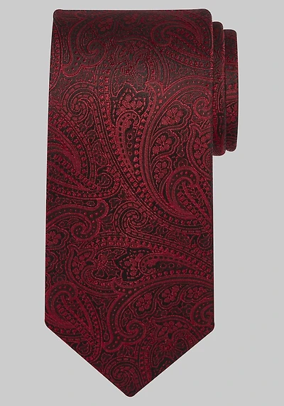 Men's Reserve Collection Tonal Paisley Tie at Jos. A. Bank, Red,