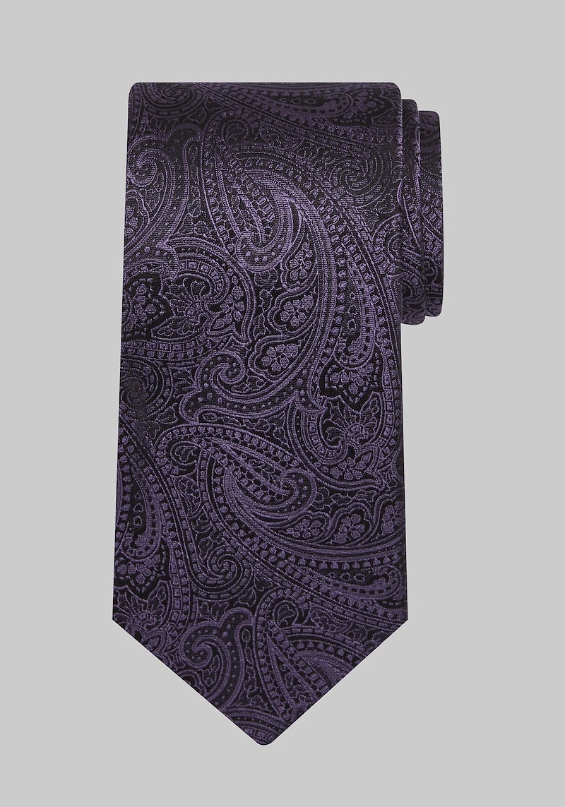 Men's Reserve Collection Tonal Paisley Tie at Jos. A. Bank, Purple,