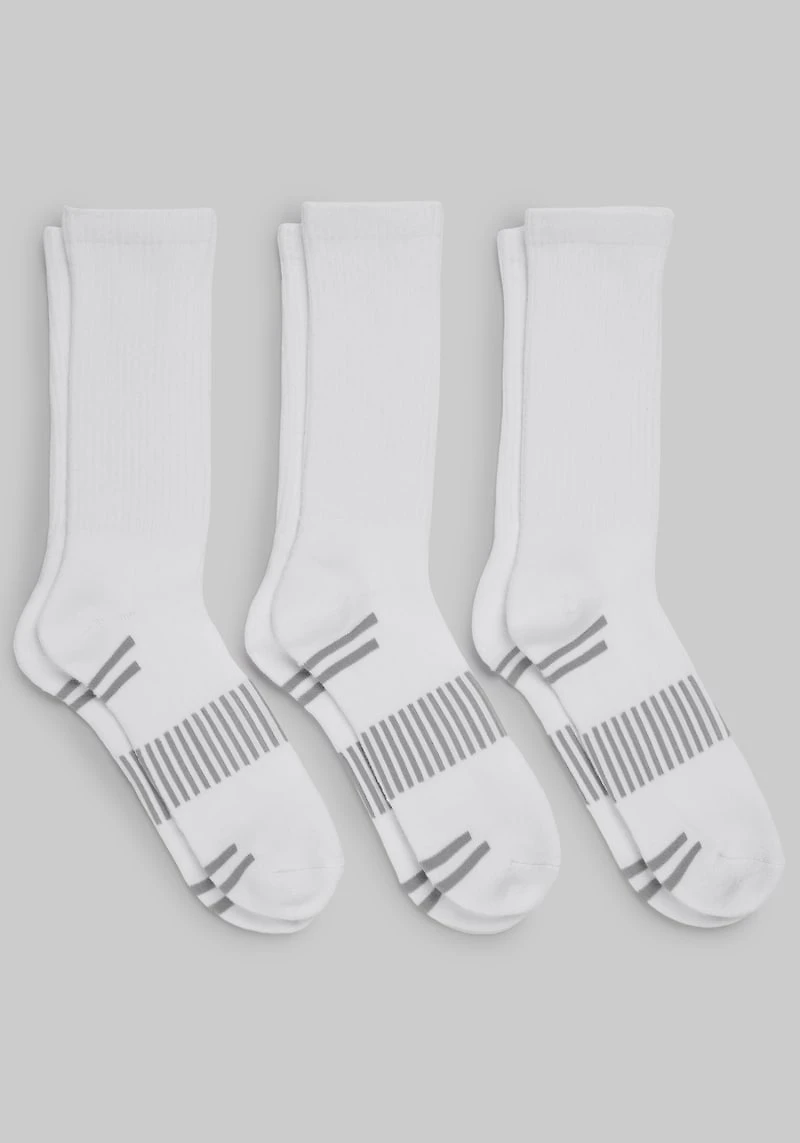 Men's Jos. A. Bank Sport Socks, 3-Pack at Jos. A. Bank, Cream/White,
