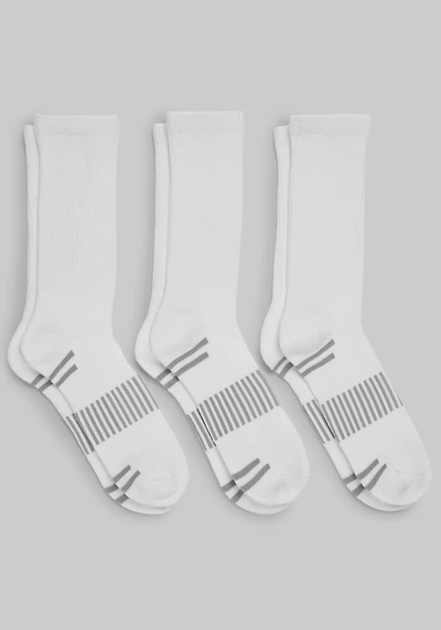 Men's Jos. A. Bank Sport Socks, 3-Pack at Jos. A. Bank, Cream/White,