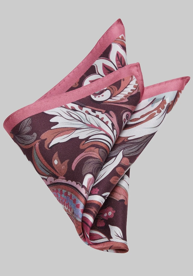 Men's Jos. A. Bank Watercolor Silk Pocket Square at Jos. A. Bank, Pink/Rose, 