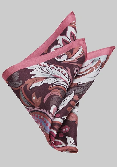 Men's Jos. A. Bank Watercolor Silk Pocket Square at Jos. A. Bank, Pink/Rose,