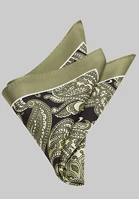 Men's Jos. A. Bank Popping Paisley Silk Pocket Square at Jos. A. Bank, Green,