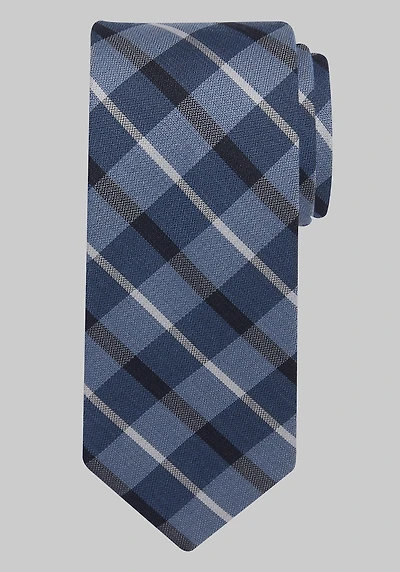 Men's Jos. A. Bank Gessato Plaid Tie at Jos. A. Bank, Blue,