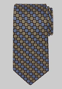 Men's Traveler Collection Floral Stripe Tie at Jos. A. Bank, Brown/Orange,