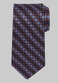 Men's Traveler Collection Floral Stripe Tie at Jos. A. Bank, Burgundy,