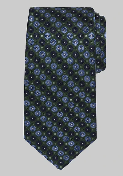 Men's Traveler Collection Floral Stripe Tie at Jos. A. Bank, Green,