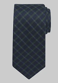 Men's Traveler Collection Textured Plaid Tie at Jos. A. Bank, Green,