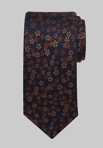 Men's Traveler Collection Modern Floral Tie - Long at Jos. A. Bank, Brown,