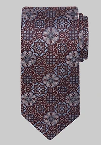 Men's Reserve Collection Interlocked Medallion Tie - Long at Jos. A. Bank, Burgundy,