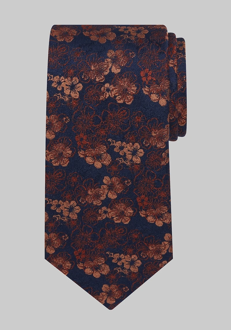 Men's Reserve Collection Filetto Floral Tie at Jos. A. Bank, Orange,