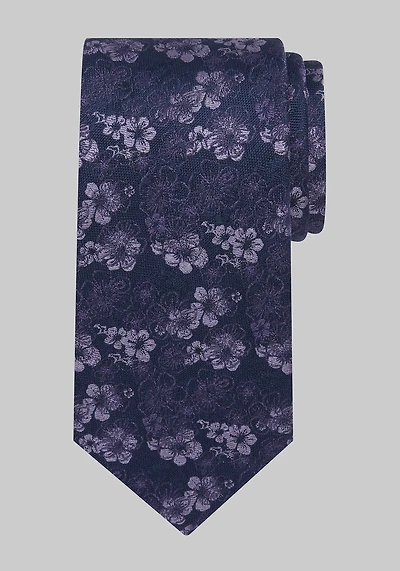 Men's Reserve Collection Filetto Floral Tie at Jos. A. Bank, Purple,