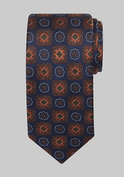Men's Traveler Collection Halo Medallion Tie at Jos. A. Bank, Orange,