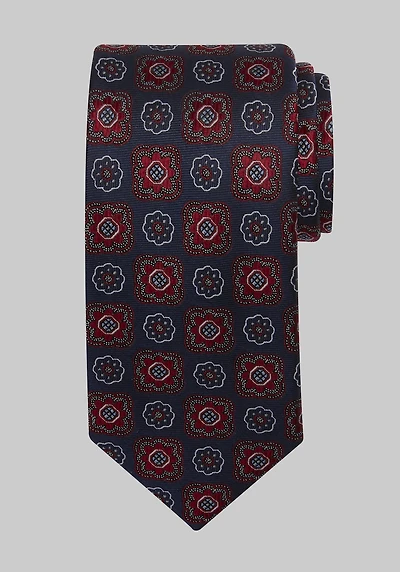 Men's Traveler Collection Halo Medallion Tie at Jos. A. Bank, Red,
