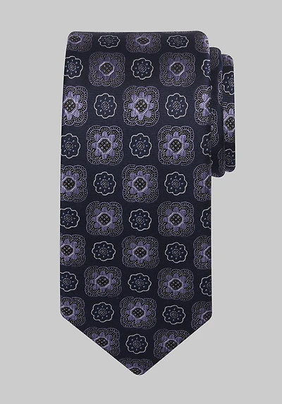 Men's Traveler Collection Halo Medallion Tie at Jos. A. Bank, Purple,