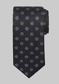 Men's Traveler Collection Floral Medallion Tie at Jos. A. Bank, Charcoal/Grey,
