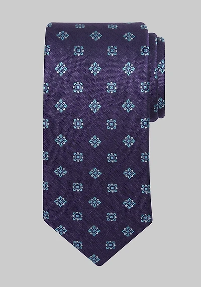 Men's Traveler Collection Floral Medallion Tie at Jos. A. Bank, Purple,