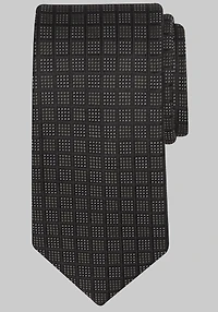 Men's Traveler Collection Dot Grid Tie at Jos. A. Bank, Black,